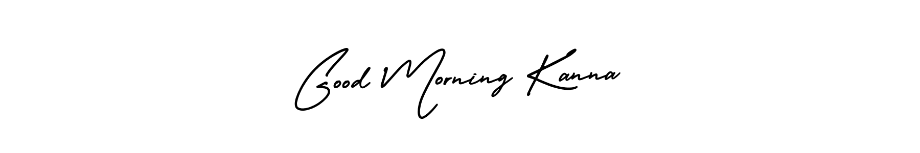 Design your own signature with our free online signature maker. With this signature software, you can create a handwritten (AmerikaSignatureDemo-Regular) signature for name Good Morning Kanna. Good Morning Kanna signature style 3 images and pictures png