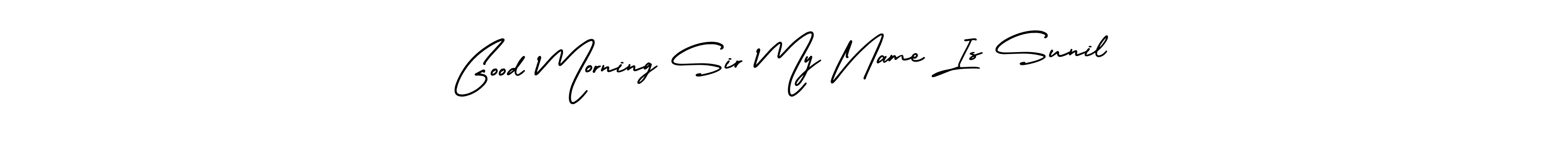 if you are searching for the best signature style for your name Good Morning Sir My Name Is Sunil. so please give up your signature search. here we have designed multiple signature styles  using AmerikaSignatureDemo-Regular. Good Morning Sir My Name Is Sunil signature style 3 images and pictures png