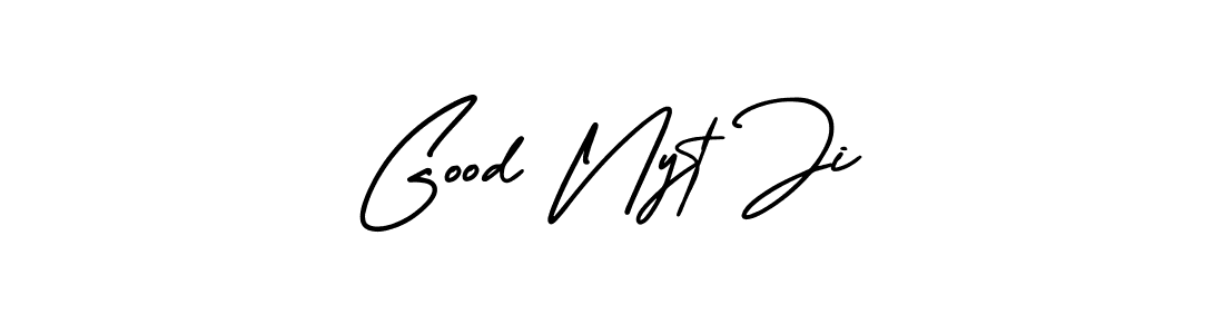 How to make Good Nyt Ji name signature. Use AmerikaSignatureDemo-Regular style for creating short signs online. This is the latest handwritten sign. Good Nyt Ji signature style 3 images and pictures png