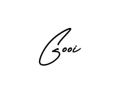 Make a beautiful signature design for name Gooi. With this signature (AmerikaSignatureDemo-Regular) style, you can create a handwritten signature for free. Gooi signature style 3 images and pictures png