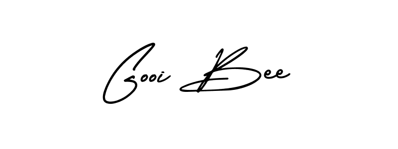 Create a beautiful signature design for name Gooi Bee. With this signature (AmerikaSignatureDemo-Regular) fonts, you can make a handwritten signature for free. Gooi Bee signature style 3 images and pictures png