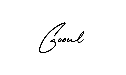 How to make Gooul name signature. Use AmerikaSignatureDemo-Regular style for creating short signs online. This is the latest handwritten sign. Gooul signature style 3 images and pictures png