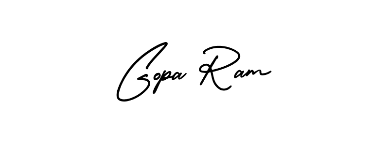 How to make Gopa Ram signature? AmerikaSignatureDemo-Regular is a professional autograph style. Create handwritten signature for Gopa Ram name. Gopa Ram signature style 3 images and pictures png