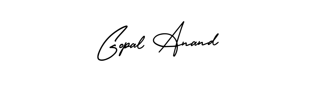 You should practise on your own different ways (AmerikaSignatureDemo-Regular) to write your name (Gopal Anand) in signature. don't let someone else do it for you. Gopal Anand signature style 3 images and pictures png