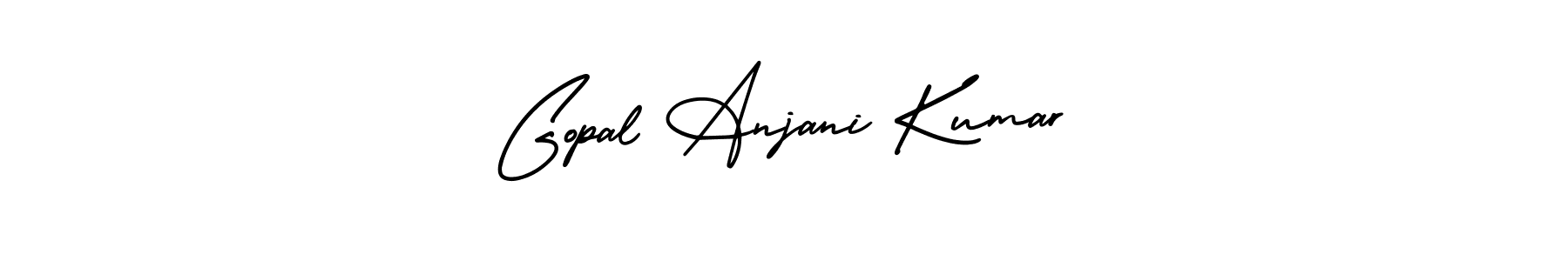 AmerikaSignatureDemo-Regular is a professional signature style that is perfect for those who want to add a touch of class to their signature. It is also a great choice for those who want to make their signature more unique. Get Gopal Anjani Kumar name to fancy signature for free. Gopal Anjani Kumar signature style 3 images and pictures png
