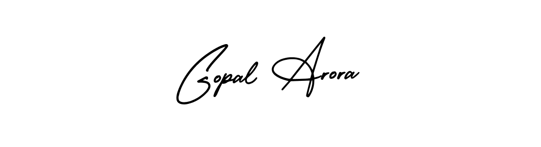 How to make Gopal Arora name signature. Use AmerikaSignatureDemo-Regular style for creating short signs online. This is the latest handwritten sign. Gopal Arora signature style 3 images and pictures png