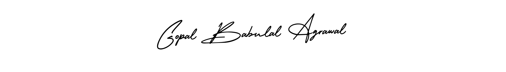 How to make Gopal Babulal Agrawal name signature. Use AmerikaSignatureDemo-Regular style for creating short signs online. This is the latest handwritten sign. Gopal Babulal Agrawal signature style 3 images and pictures png