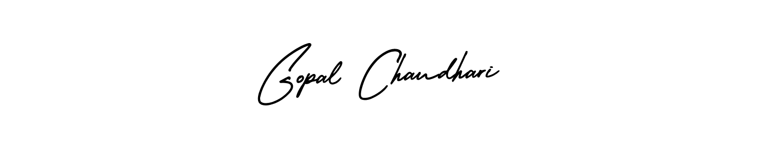 Make a beautiful signature design for name Gopal Chaudhari. With this signature (AmerikaSignatureDemo-Regular) style, you can create a handwritten signature for free. Gopal Chaudhari signature style 3 images and pictures png