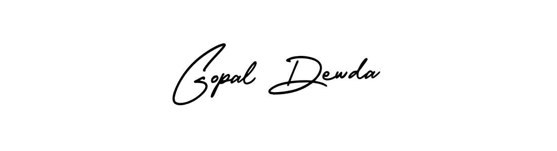 The best way (AmerikaSignatureDemo-Regular) to make a short signature is to pick only two or three words in your name. The name Gopal Dewda include a total of six letters. For converting this name. Gopal Dewda signature style 3 images and pictures png