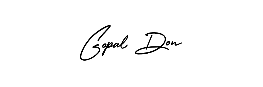 How to make Gopal Don name signature. Use AmerikaSignatureDemo-Regular style for creating short signs online. This is the latest handwritten sign. Gopal Don signature style 3 images and pictures png