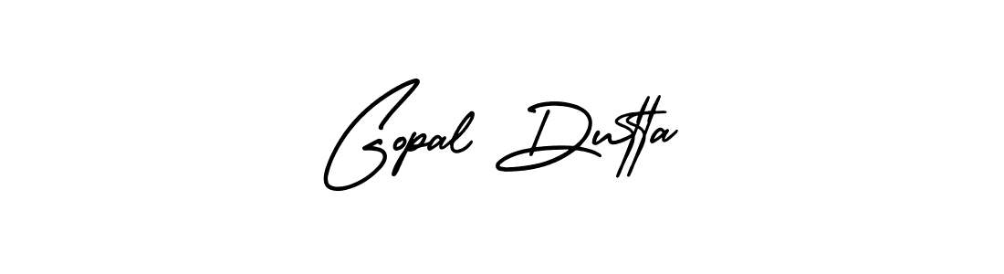 Make a beautiful signature design for name Gopal Dutta. With this signature (AmerikaSignatureDemo-Regular) style, you can create a handwritten signature for free. Gopal Dutta signature style 3 images and pictures png