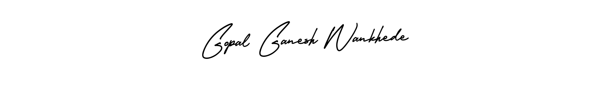 You should practise on your own different ways (AmerikaSignatureDemo-Regular) to write your name (Gopal Ganesh Wankhede) in signature. don't let someone else do it for you. Gopal Ganesh Wankhede signature style 3 images and pictures png