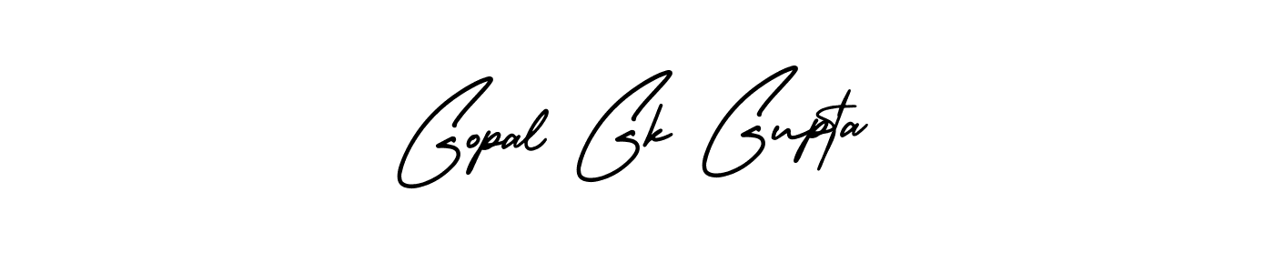 How to make Gopal Gk Gupta name signature. Use AmerikaSignatureDemo-Regular style for creating short signs online. This is the latest handwritten sign. Gopal Gk Gupta signature style 3 images and pictures png