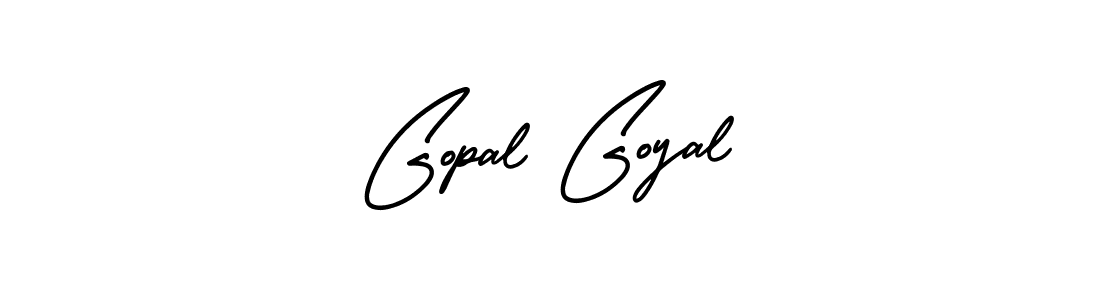 The best way (AmerikaSignatureDemo-Regular) to make a short signature is to pick only two or three words in your name. The name Gopal Goyal include a total of six letters. For converting this name. Gopal Goyal signature style 3 images and pictures png