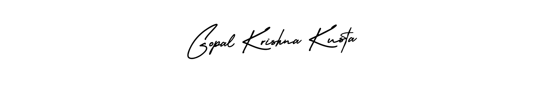 Create a beautiful signature design for name Gopal Krishna Kusta. With this signature (AmerikaSignatureDemo-Regular) fonts, you can make a handwritten signature for free. Gopal Krishna Kusta signature style 3 images and pictures png