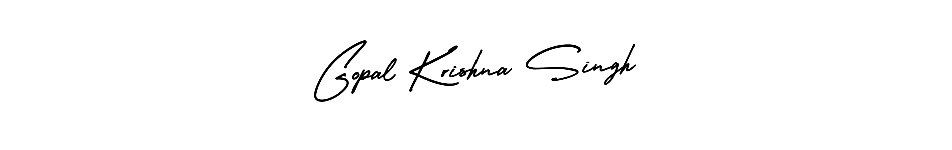 Create a beautiful signature design for name Gopal Krishna Singh. With this signature (AmerikaSignatureDemo-Regular) fonts, you can make a handwritten signature for free. Gopal Krishna Singh signature style 3 images and pictures png