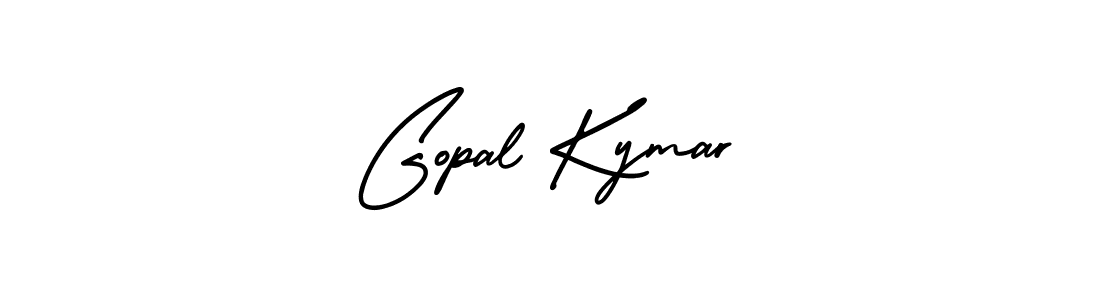 You should practise on your own different ways (AmerikaSignatureDemo-Regular) to write your name (Gopal Kymar) in signature. don't let someone else do it for you. Gopal Kymar signature style 3 images and pictures png