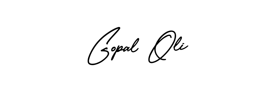 Use a signature maker to create a handwritten signature online. With this signature software, you can design (AmerikaSignatureDemo-Regular) your own signature for name Gopal Oli. Gopal Oli signature style 3 images and pictures png