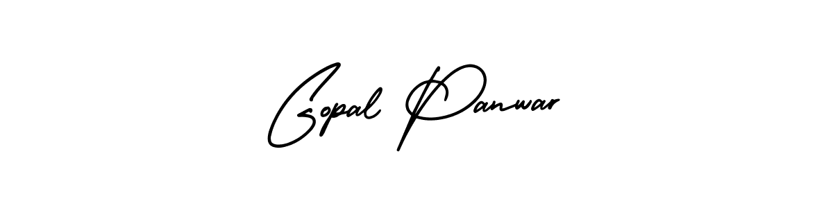 Create a beautiful signature design for name Gopal Panwar. With this signature (AmerikaSignatureDemo-Regular) fonts, you can make a handwritten signature for free. Gopal Panwar signature style 3 images and pictures png