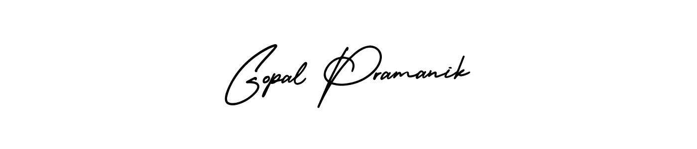Design your own signature with our free online signature maker. With this signature software, you can create a handwritten (AmerikaSignatureDemo-Regular) signature for name Gopal Pramanik. Gopal Pramanik signature style 3 images and pictures png