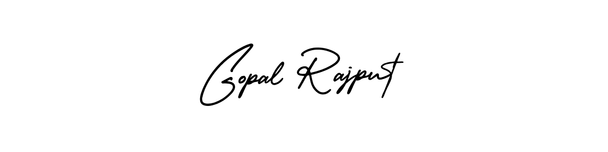 You should practise on your own different ways (AmerikaSignatureDemo-Regular) to write your name (Gopal Rajput) in signature. don't let someone else do it for you. Gopal Rajput signature style 3 images and pictures png