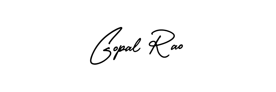 The best way (AmerikaSignatureDemo-Regular) to make a short signature is to pick only two or three words in your name. The name Gopal Rao include a total of six letters. For converting this name. Gopal Rao signature style 3 images and pictures png