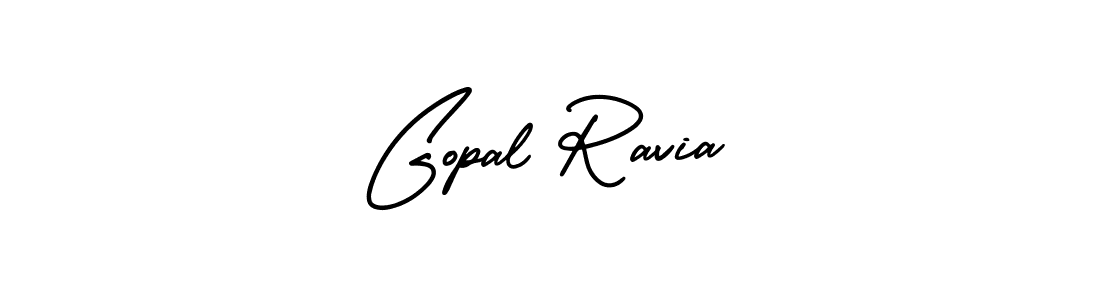 Design your own signature with our free online signature maker. With this signature software, you can create a handwritten (AmerikaSignatureDemo-Regular) signature for name Gopal Ravia. Gopal Ravia signature style 3 images and pictures png