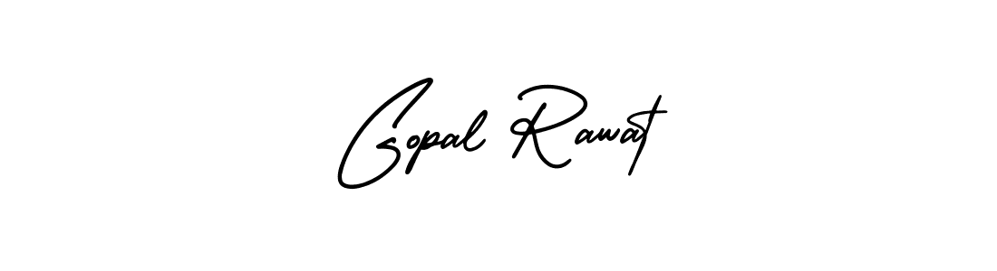 How to make Gopal Rawat name signature. Use AmerikaSignatureDemo-Regular style for creating short signs online. This is the latest handwritten sign. Gopal Rawat signature style 3 images and pictures png
