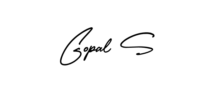 Make a beautiful signature design for name Gopal S. With this signature (AmerikaSignatureDemo-Regular) style, you can create a handwritten signature for free. Gopal S signature style 3 images and pictures png