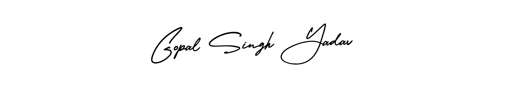 Use a signature maker to create a handwritten signature online. With this signature software, you can design (AmerikaSignatureDemo-Regular) your own signature for name Gopal Singh Yadav. Gopal Singh Yadav signature style 3 images and pictures png