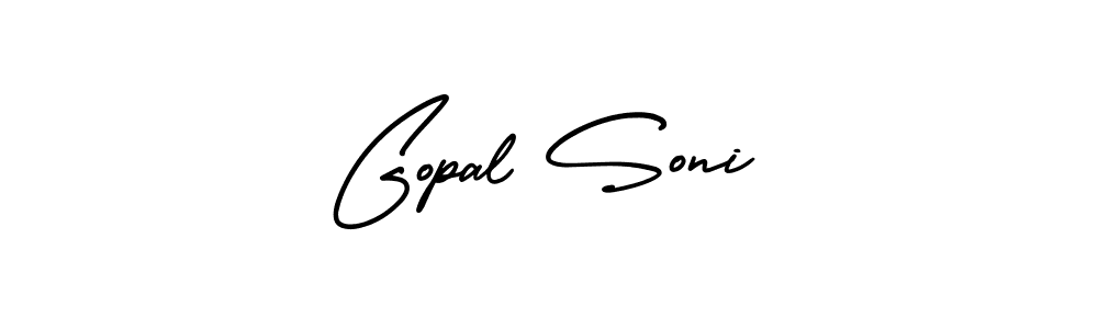 How to make Gopal Soni signature? AmerikaSignatureDemo-Regular is a professional autograph style. Create handwritten signature for Gopal Soni name. Gopal Soni signature style 3 images and pictures png