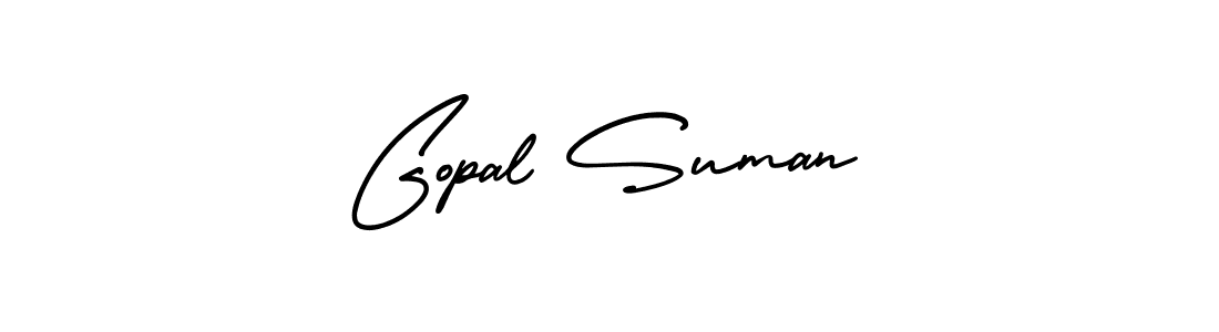 How to make Gopal Suman signature? AmerikaSignatureDemo-Regular is a professional autograph style. Create handwritten signature for Gopal Suman name. Gopal Suman signature style 3 images and pictures png