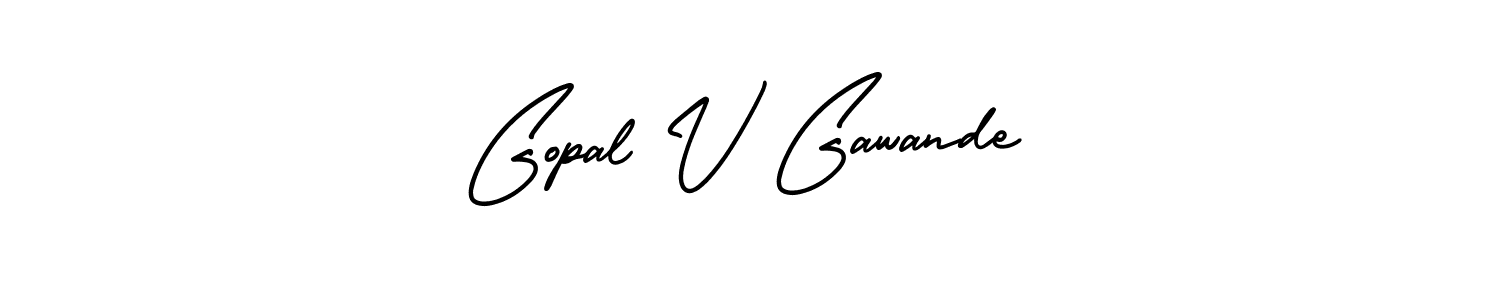 Gopal V Gawande stylish signature style. Best Handwritten Sign (AmerikaSignatureDemo-Regular) for my name. Handwritten Signature Collection Ideas for my name Gopal V Gawande. Gopal V Gawande signature style 3 images and pictures png