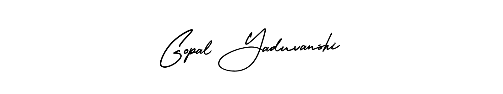 Create a beautiful signature design for name Gopal Yaduvanshi. With this signature (AmerikaSignatureDemo-Regular) fonts, you can make a handwritten signature for free. Gopal Yaduvanshi signature style 3 images and pictures png