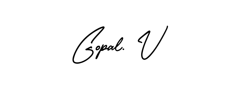 Also You can easily find your signature by using the search form. We will create Gopal. V name handwritten signature images for you free of cost using AmerikaSignatureDemo-Regular sign style. Gopal. V signature style 3 images and pictures png