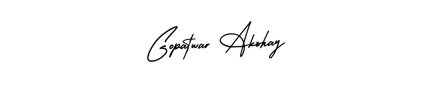 Once you've used our free online signature maker to create your best signature AmerikaSignatureDemo-Regular style, it's time to enjoy all of the benefits that Gopatwar Akshay name signing documents. Gopatwar Akshay signature style 3 images and pictures png