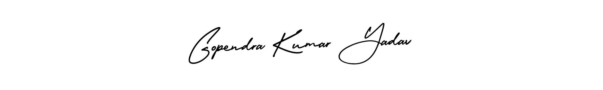 Create a beautiful signature design for name Gopendra Kumar Yadav. With this signature (AmerikaSignatureDemo-Regular) fonts, you can make a handwritten signature for free. Gopendra Kumar Yadav signature style 3 images and pictures png