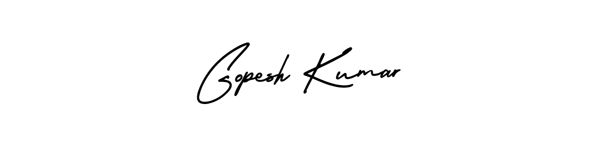 Create a beautiful signature design for name Gopesh Kumar. With this signature (AmerikaSignatureDemo-Regular) fonts, you can make a handwritten signature for free. Gopesh Kumar signature style 3 images and pictures png