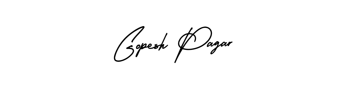 Also we have Gopesh Pagar name is the best signature style. Create professional handwritten signature collection using AmerikaSignatureDemo-Regular autograph style. Gopesh Pagar signature style 3 images and pictures png