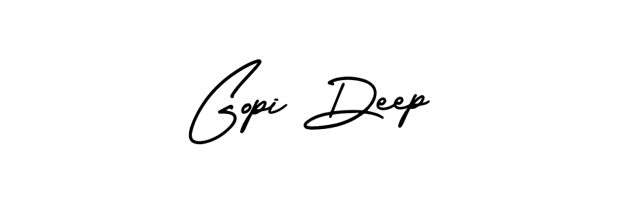 Use a signature maker to create a handwritten signature online. With this signature software, you can design (AmerikaSignatureDemo-Regular) your own signature for name Gopi Deep. Gopi Deep signature style 3 images and pictures png