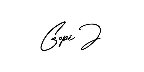 Also we have Gopi J name is the best signature style. Create professional handwritten signature collection using AmerikaSignatureDemo-Regular autograph style. Gopi J signature style 3 images and pictures png