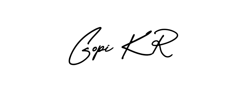 How to Draw Gopi K R signature style? AmerikaSignatureDemo-Regular is a latest design signature styles for name Gopi K R. Gopi K R signature style 3 images and pictures png