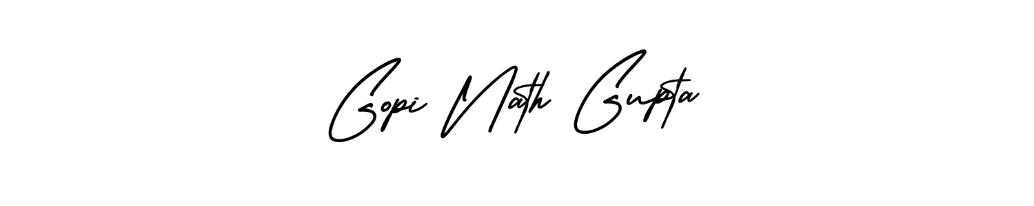 How to make Gopi Nath Gupta name signature. Use AmerikaSignatureDemo-Regular style for creating short signs online. This is the latest handwritten sign. Gopi Nath Gupta signature style 3 images and pictures png
