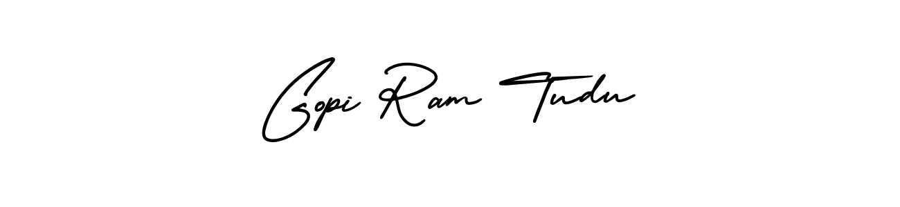 Create a beautiful signature design for name Gopi Ram Tudu. With this signature (AmerikaSignatureDemo-Regular) fonts, you can make a handwritten signature for free. Gopi Ram Tudu signature style 3 images and pictures png