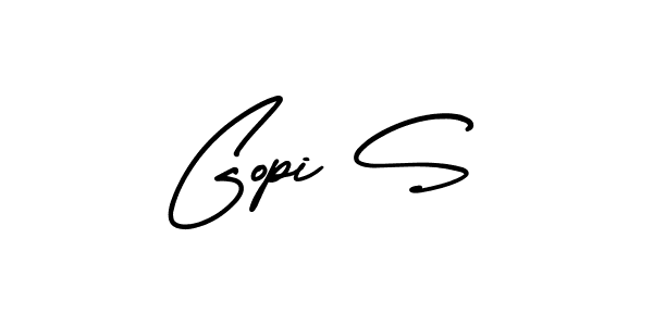 Similarly AmerikaSignatureDemo-Regular is the best handwritten signature design. Signature creator online .You can use it as an online autograph creator for name Gopi S. Gopi S signature style 3 images and pictures png