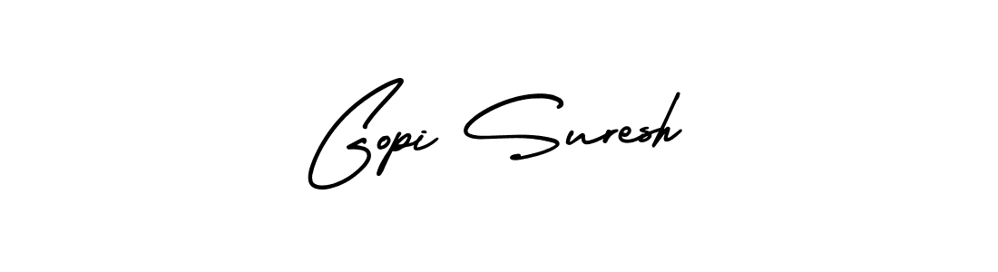 This is the best signature style for the Gopi Suresh name. Also you like these signature font (AmerikaSignatureDemo-Regular). Mix name signature. Gopi Suresh signature style 3 images and pictures png