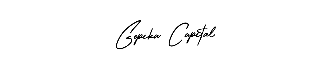 Make a beautiful signature design for name Gopika Capital. Use this online signature maker to create a handwritten signature for free. Gopika Capital signature style 3 images and pictures png