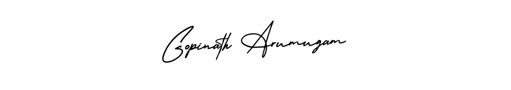 The best way (AmerikaSignatureDemo-Regular) to make a short signature is to pick only two or three words in your name. The name Gopinath Arumugam include a total of six letters. For converting this name. Gopinath Arumugam signature style 3 images and pictures png