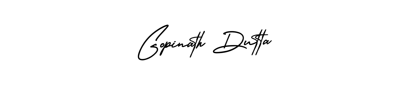 Design your own signature with our free online signature maker. With this signature software, you can create a handwritten (AmerikaSignatureDemo-Regular) signature for name Gopinath Dutta. Gopinath Dutta signature style 3 images and pictures png
