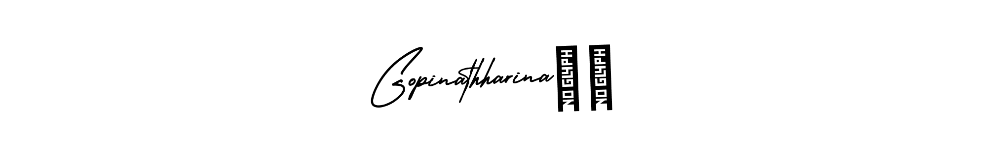 This is the best signature style for the Gopinathharina❤️ name. Also you like these signature font (AmerikaSignatureDemo-Regular). Mix name signature. Gopinathharina❤️ signature style 3 images and pictures png